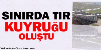Sınırda 50 kilometrelik TIR kuyruğu oluştu
