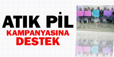 5 Mayıs Ortaokulu'ndan Atık Pil Kampanyasına Destek