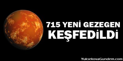 715 yeni gezegen keşfedildi