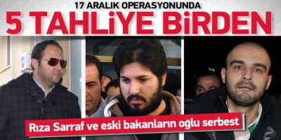 17 Aralık Operasyonunda 5 Kişi Tahliye Edildi
