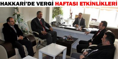 Hakkari'de vergi haftası etkinlikleri