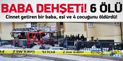 Eşi ve 4 çocuğunu öldürdü, intihar etti