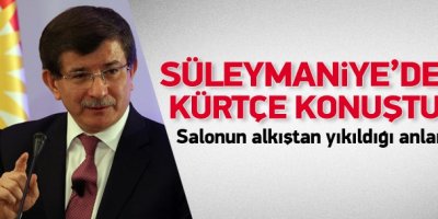 Davutoğlu Kürtlerin Davosu'nda Kürtçe konuştu