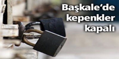 Başkale'de Kepenkli Protesto