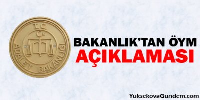 Adalet Bakanlığı'ndan ÖYM kanunu açıklaması