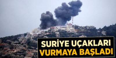 Suriye Uçakları Sınırı Bombaladı
