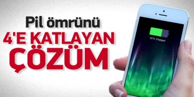 'Cep'lerin pil ömrünü 4'e katlayan çözüm
