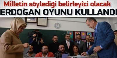 Başbakan Erdoğan Üsküdar'da oyunu kullandı