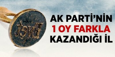 AK Parti Yalova'yı 1 Oy Farkla Kazandı