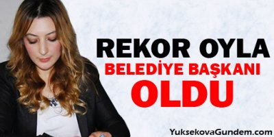 27 yaşında rekor oyla belediye başkanı oldu