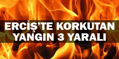 Ercişte Korkutan Yangın: 3 Yaralı