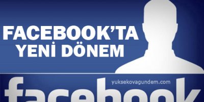 Facebook'ta yeni dönem