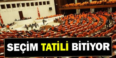 Meclis'in seçim tatili bitiyor, 538 vekil işbaşı yapacak