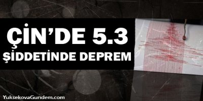 5.3 şiddetinde deprem