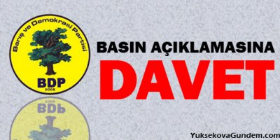 Gever'de basın açıklamasına davet