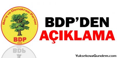 BDP'den ilk açıklama