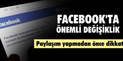 Facebook'ta Önemli Değişiklik
