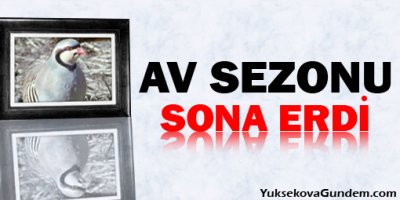 Av sezonu sona erdi