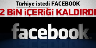 Facebook 2 bin içeriği kaldırdı