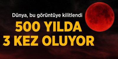 'Kanlı Ay Tutulması' Başladı