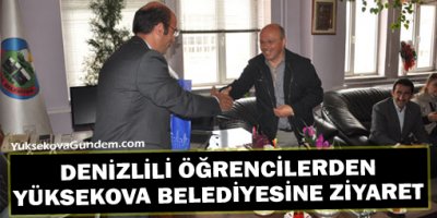 Denizlili Öğrencilerden Yüksekova Belediyesine Ziyaret