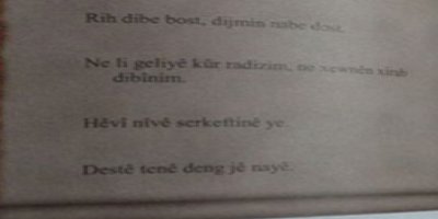 Kürtçe ders kitapları hazırlandı