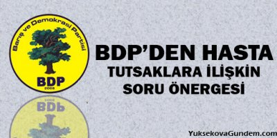 BDPden hasta tutsaklara ilişkin soru önergesi