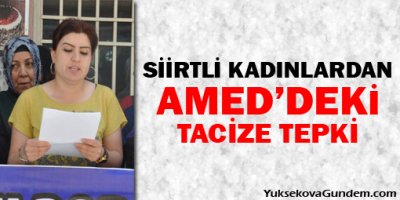 Siirtli kadınlardan Ameddeki tacize tepki
