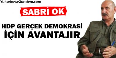 Sabri Ok: HDP gerçek demokrasi için avantajdır