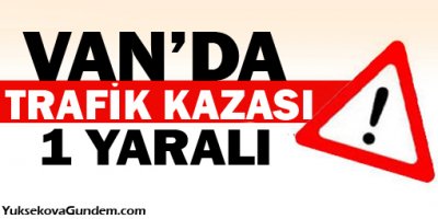 Van'da Trafik Kazası 1 kişi Yaralandı