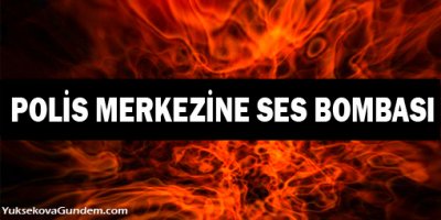 Polis merkezine ses bombası atıldı