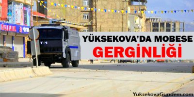 Yüksekova'da MOBESE Gerginliği