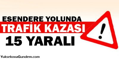 Yüksekova'da öğrenci servisi kaza yaptı: 15 yaralı