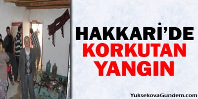 Hakkaride Korkutan Yangın
