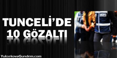 Tunceli'de olaylı gece: 10 gözaltı