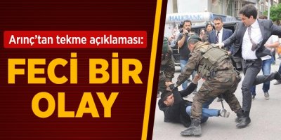 Arınç: Yerdeki Birinin Tekmelenmesi Feci Bir Olay