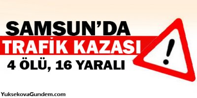 Cenaze dönüşü kaza: 4 ölü, 16 yaralı