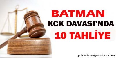 Batman'da KCK Tutuklusu 10 kişi tahliye edildi