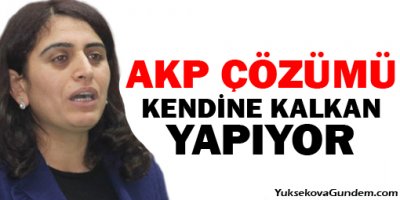 Tuncel: AKP çözümü kendine kalkan yapıyor