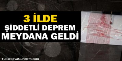 3 ilde deprem
