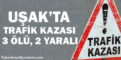 Feci kaza: 3 ölü, 2 ağır yaralı