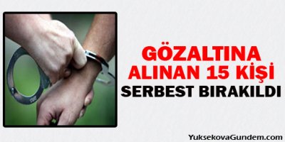 Meskan'da gözaltına alınan 15 kişi serbest