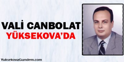 Vali Canbolat Yüksekova'da