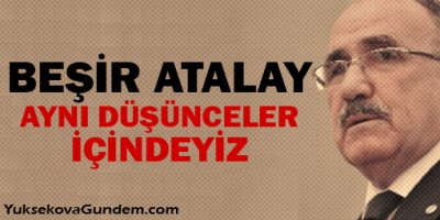 Aynı düşünceler içindeyiz