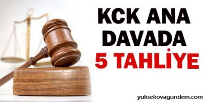 KCK ana davasında 5 siyasetçi tahliye edildi