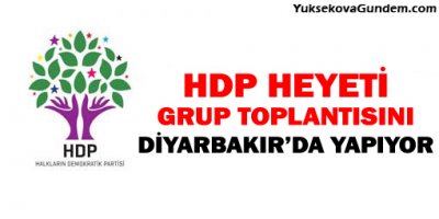 HDP heyeti grup toplantısını Diyarbakır'da yapıyor