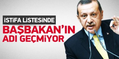 YSK'nın 'istifa listesi'nde Başbakan yok!