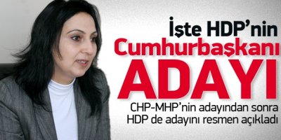HDP'nin Cumhurbaşkanı adayları belli oldu!