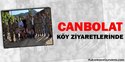 Vali Canbolat köy ziyaretlerinde