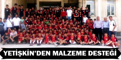 Yetişkinden gençlere malzeme desteği